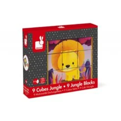 Janod 9 Cubes Animaux De La Jungle - Kubkid -Jouets Pour Enfants Boutique 9 cubes animaux de la jungle kubkid 2