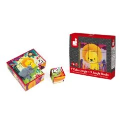 Janod 9 Cubes Animaux De La Jungle - Kubkid -Jouets Pour Enfants Boutique 9 cubes animaux de la jungle kubkid 4