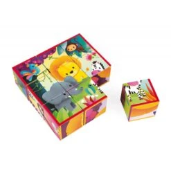 Janod 9 Cubes Animaux De La Jungle - Kubkid -Jouets Pour Enfants Boutique 9 cubes animaux de la jungle kubkid 5