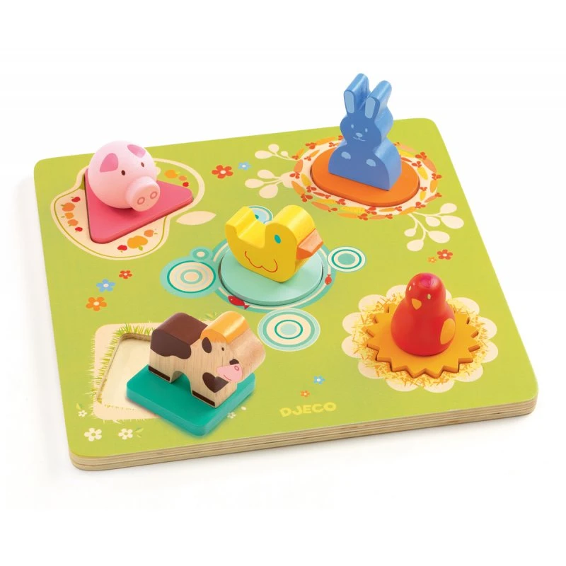 Bildi - Puzzle Djeco à Encastrement 1 Bildi - Puzzle Djeco à Encastrement