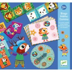 Bingo Mémo Domino Les P'tits Copains Djeco