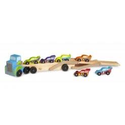 Camion Porte Voitures Avec 6 Voitures De Courses -Jouets Pour Enfants Boutique camion porte voitures avec 6 voitures de courses 3