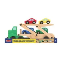 Camion Porte Voitures En Bois -Jouets Pour Enfants Boutique camion porte voitures en bois 2