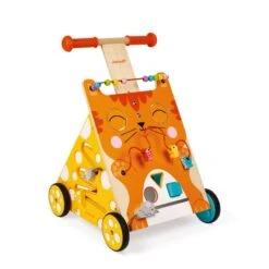 Chariot De Marche Multi Activités Avec Frein Chat - Janod -Jouets Pour Enfants Boutique chariot multi activites chat 5