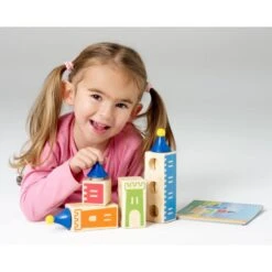 Château Logique Casse-tête En Bois à Partir De 3 Ans -Jouets Pour Enfants Boutique chateau logique casse tete en bois 2