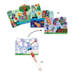 Djeco Coloriage à L'eau - Caché Dans Le Jardin -Jouets Pour Enfants Boutique coloriage a l eau cache dans le jardin 2