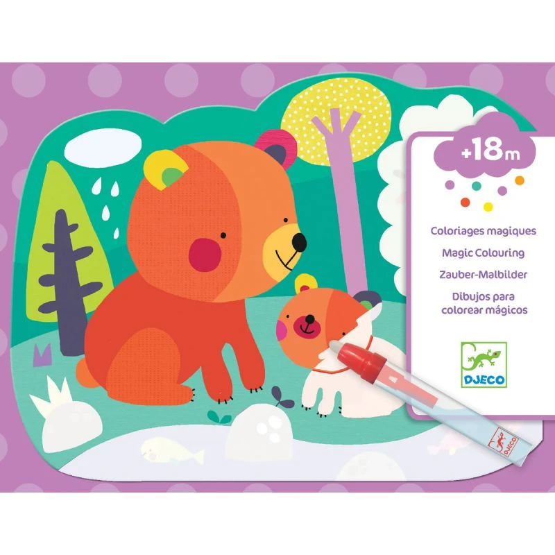 Djeco Coloriage à L'eau - Caché Dans Les Bois 1 Djeco Coloriage à L'eau - Caché Dans Les Bois