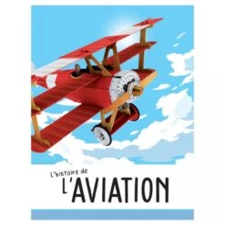 Construis L'avion 3D + Histoire De L'aviation - Livre + Maquette -Jouets Pour Enfants Boutique construis l avion 3d livre maquette 2
