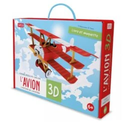 Construis L'avion 3D + Histoire De L'aviation - Livre + Maquette