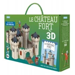 Construis Le Château Fort 3D - Livre Et Maquette