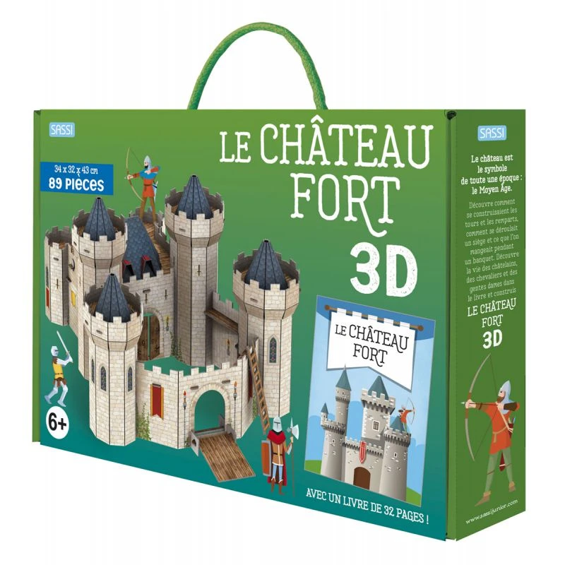 Construis Le Château Fort 3D - Livre Et Maquette 1 Construis Le Château Fort 3D - Livre Et Maquette