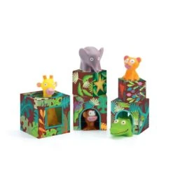 Djeco Cubes Et Animaux à Empiler Maxi Topanijungle
