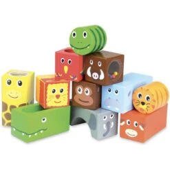 Vilac Cubes Sonores En Bois Animaux De La Savane -Jouets Pour Enfants Boutique cubes sonores en bois animaux de la savane 2