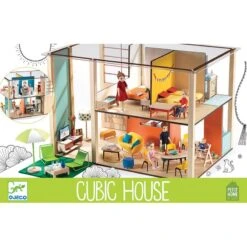Cubic House - Maison De Poupées Djeco -Jouets Pour Enfants Boutique cubic house maison de poupees djeco 10