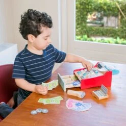 Caisse Enregistreuse Jouet En Bois -Jouets Pour Enfants Boutique dinette caisse enregistreuse en bois 3