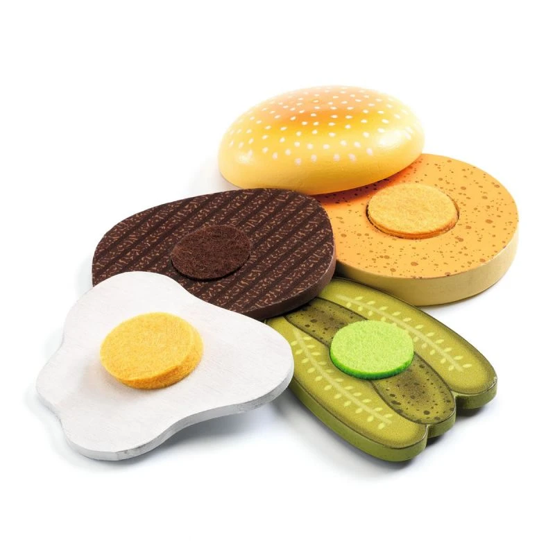 Djeco Dînette Hamburgers Kelly & Johnny 3 Djeco Dînette Hamburgers Kelly & Johnny – Image 3