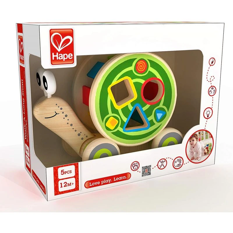Hape Escargot Roulant Avec Jeu De Formes 2 Hape Escargot Roulant Avec Jeu De Formes – Image 2