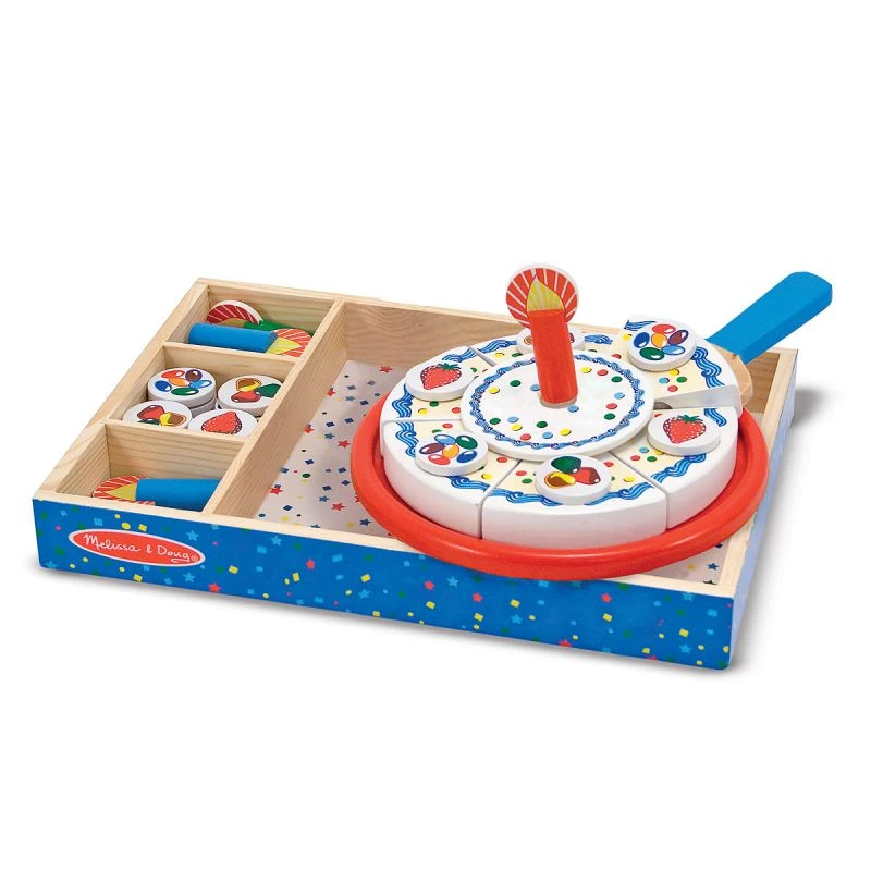 Gâteau D'anniversaire- Dînette En Bois 1 Gâteau D'anniversaire- Dînette En Bois