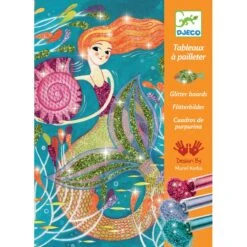 Djeco La Lumière Des Sirènes - Tableaux à Pailleter -Jouets Pour Enfants Boutique la lumiere des sirenes tableaux a pailleter 4