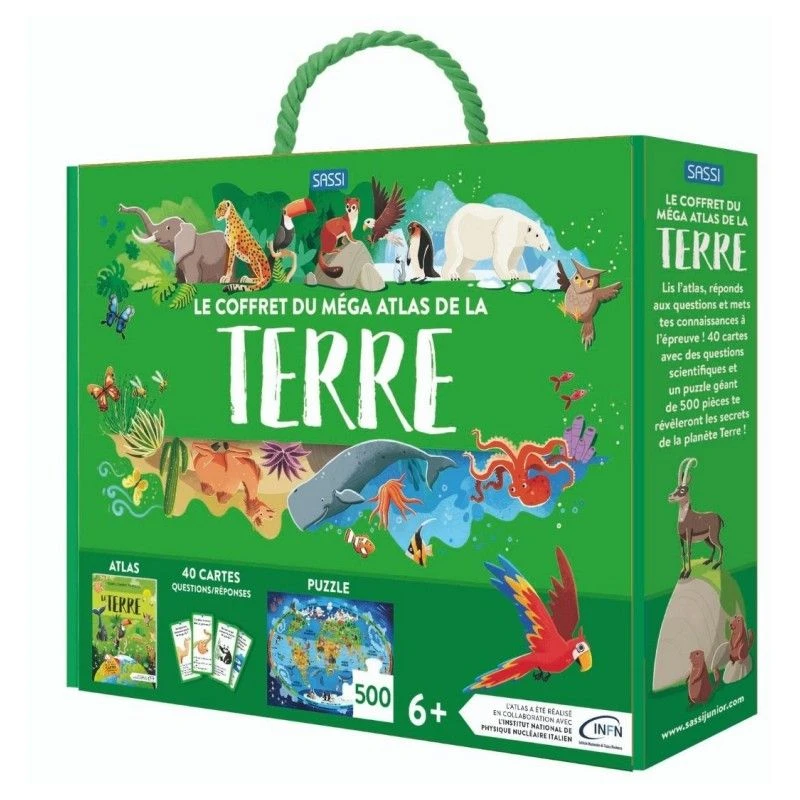 Le Coffret Méga Atlas De La Terre - Atlas + Puzzle 1 Le Coffret Méga Atlas De La Terre - Atlas + Puzzle
