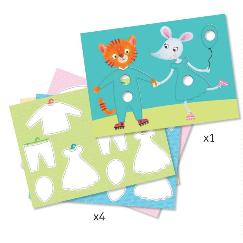 Djeco Les Habits D'Elliot & Zoé - Feutres Magiques 2 Djeco Les Habits D'Elliot & Zoé - Feutres Magiques – Image 2