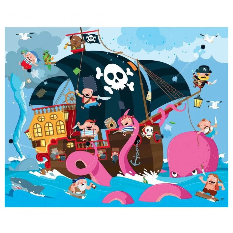 Les Pirates - Puzzle 30 Pièces + Livre 2 Les Pirates - Puzzle 30 Pièces + Livre – Image 2