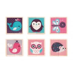 Janod Cubes En Bois Bébés Animaux -Jouets Pour Enfants Boutique mes premiers cubes bebes animaux 1