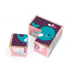 Janod Cubes En Bois Bébés Animaux -Jouets Pour Enfants Boutique mes premiers cubes bebes animaux 3