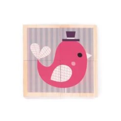 Janod Cubes En Bois Bébés Animaux -Jouets Pour Enfants Boutique mes premiers cubes bebes animaux 4