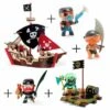 Djeco Pack Bateau Pirate Arty Toys Avec Figurines