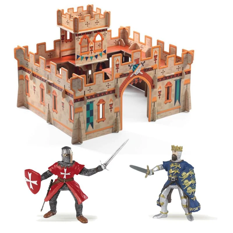 Pack Château Médiéval Djeco + Figurines Papo 1 Pack Château Médiéval Djeco + Figurines Papo