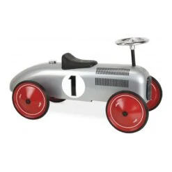 Porteur Voiture Grise Métal Vintage Vilac