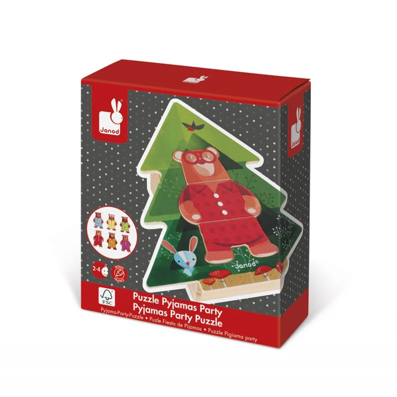 Janod Puzzle 2 Ans Pyjamas Party Zigolos 2 Janod Puzzle 2 Ans Pyjamas Party Zigolos – Image 2