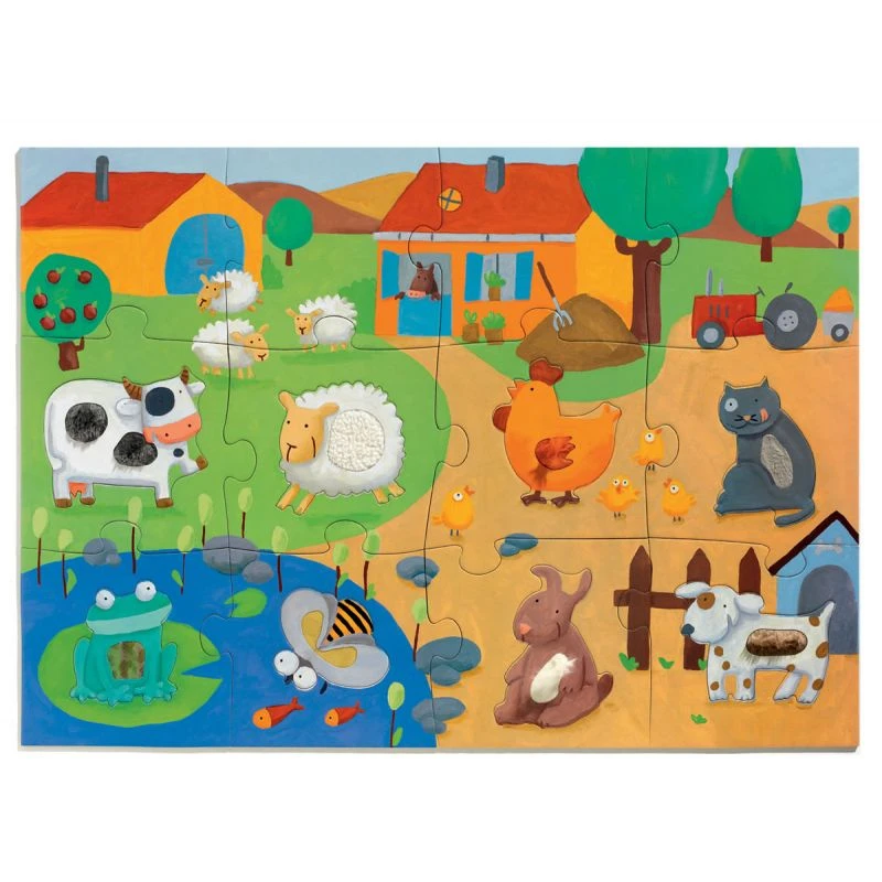 Puzzle Djeco 3 Ans Tactiloferme 2 Puzzle Djeco 3 Ans Tactiloferme – Image 2