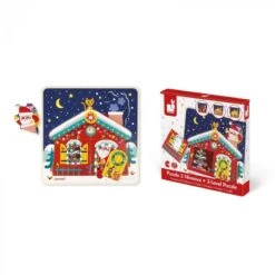 Janod Puzzle 3 Niveaux La Nuit De Noël 7 Janod Puzzle 3 Niveaux La Nuit De Noël -Jouets Pour Enfants Boutique puzzle 3 niveaux la nuit de noel 2