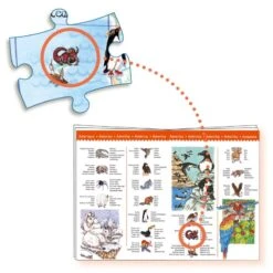 Puzzle Djeco 5 Ans Animaux Du Monde 100 Pièces -Jouets Pour Enfants Boutique puzzle animaux du monde 100 pieces 3