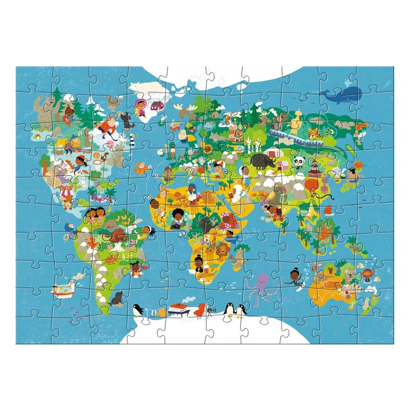 Puzzle Carte Du Monde Haba 100 Pièces 2 Puzzle Carte Du Monde Haba 100 Pièces – Image 2