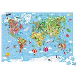 Puzzle Géant Carte Du Monde 300 Pièces - Janod 6 Puzzle Géant Carte Du Monde 300 Pièces - Janod -Jouets Pour Enfants Boutique puzzle geant carte du monde 300 pieces janod 2
