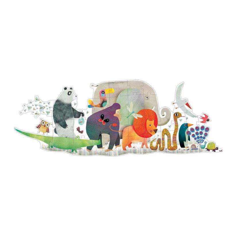 Djeco Puzzle Géant La Parade Des Animaux 36 Pièces 1 Djeco Puzzle Géant La Parade Des Animaux 36 Pièces