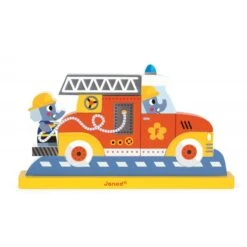 Janod Puzzle Vertical Magnétique Pompiers -Jouets Pour Enfants Boutique puzzle vertical magnetique pompiers 2