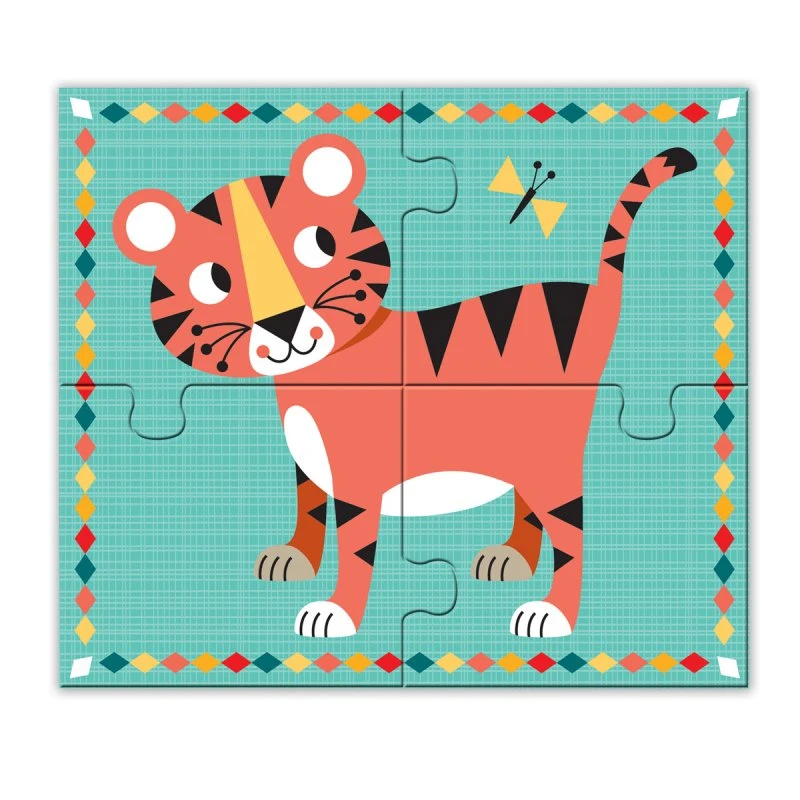 Djeco Rigolo N'co - 4 Puzzles 2 Ans 4 Pièces 2 Djeco Rigolo N'co - 4 Puzzles 2 Ans 4 Pièces – Image 2