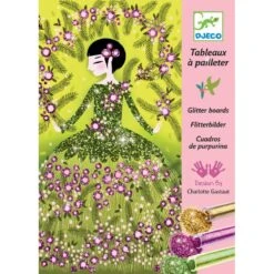 Djeco Robes à Paillettes - Tableaux à Pailleter -Jouets Pour Enfants Boutique robes a paillettes tableaux a pailleter 3