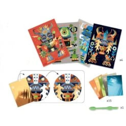 Djeco Robots - Tableau De Métal -Jouets Pour Enfants Boutique robots tableau de metal 2