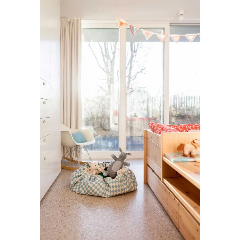 Sac Rangement De Jouets Diamant Bleu - Play And Go 4 Sac Rangement De Jouets Diamant Bleu - Play And Go – Image 4