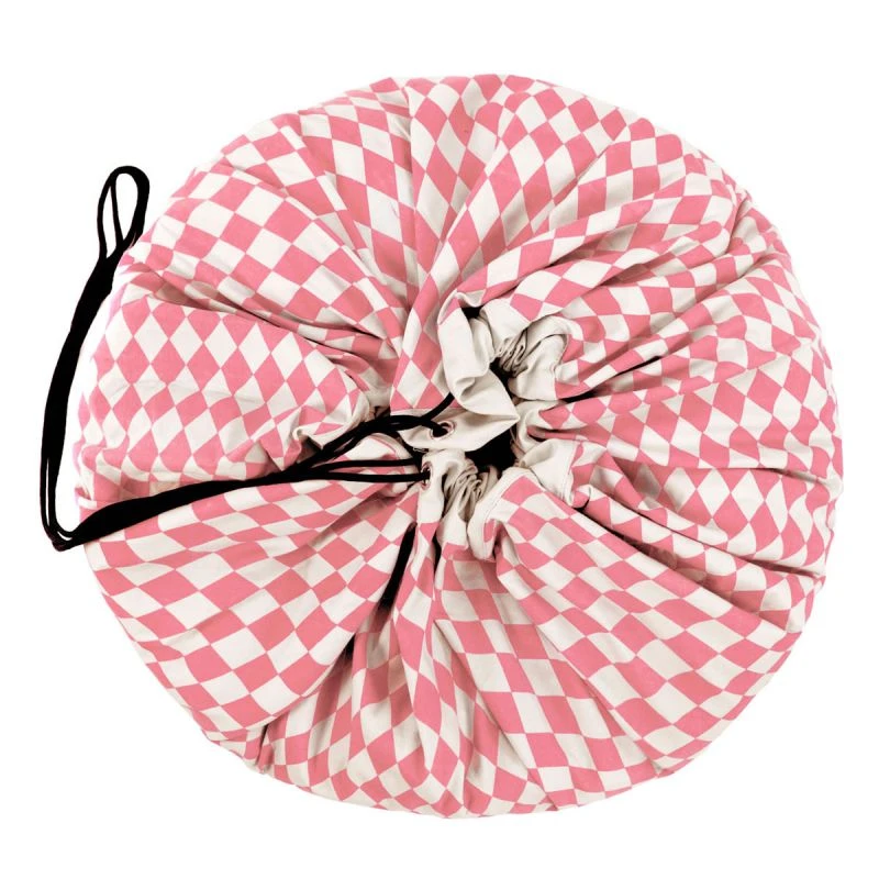 Sac Rangement De Jouets Diamant Rose - Play And Go 2 Sac Rangement De Jouets Diamant Rose - Play And Go – Image 2