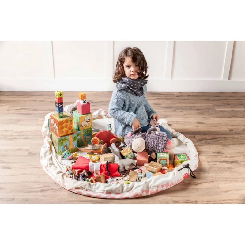 Sac Rangement De Jouets Diamant Rose - Play And Go 12 Sac Rangement De Jouets Diamant Rose - Play And Go – Image 12