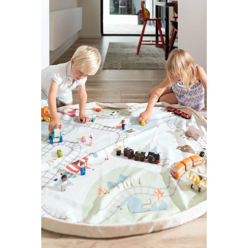 Sac Rangement Tapis Circuit De Trains - Play And Go 4 Sac Rangement Tapis Circuit De Trains - Play And Go – Image 4