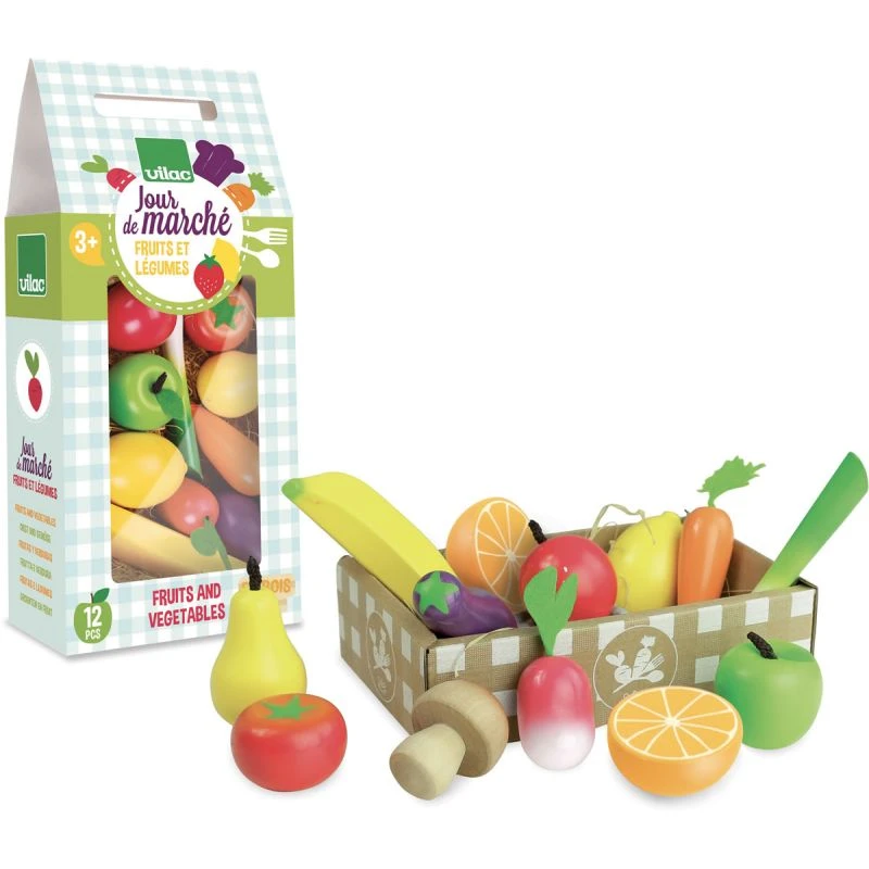 Vilac Set De Fruits Et Légumes 1 Vilac Set De Fruits Et Légumes