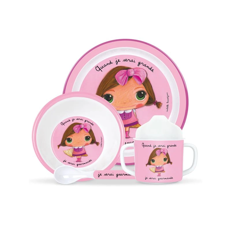 Set De Vaisselle En Mélaminé Gourmande 1 Set De Vaisselle En Mélaminé Gourmande