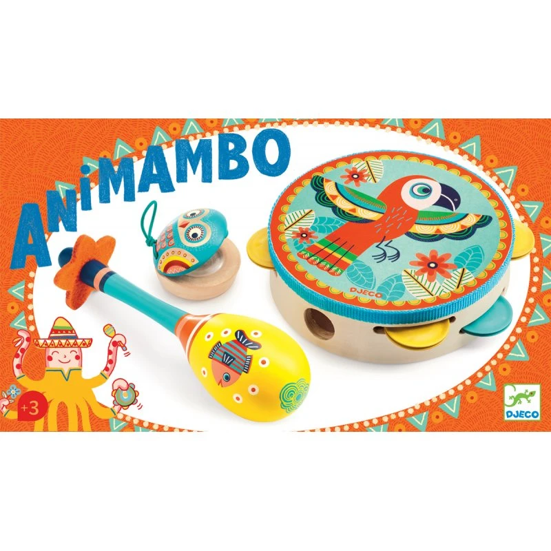 Djeco Set Tambourin Maracas Castagnette 2 Djeco Set Tambourin Maracas Castagnette – Image 2
